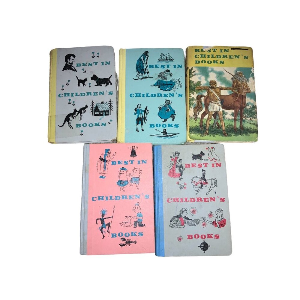 Best in Children’s Books- vintage-  lot of 5 Books 1950's